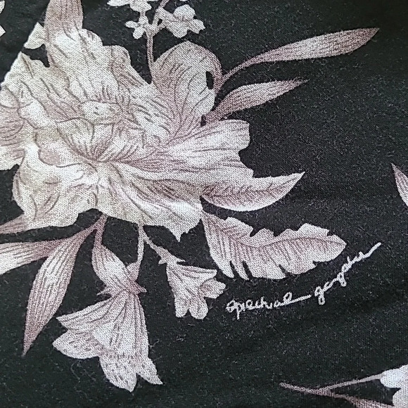 Spiritual Gangster Black Floral Print Maya Robe/Duster Cardigan - Size OS - Picture 4 of 7